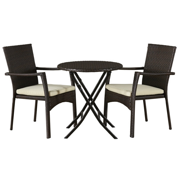 Wicker Bistro Table And Chairs - Propercase